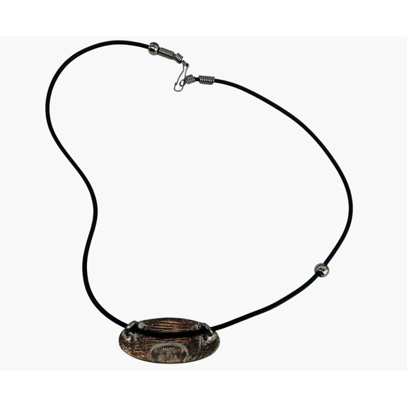 WWJD Necklace Metal Oval Pendant What Would Jesus Do Choker - Picture 4 of 5